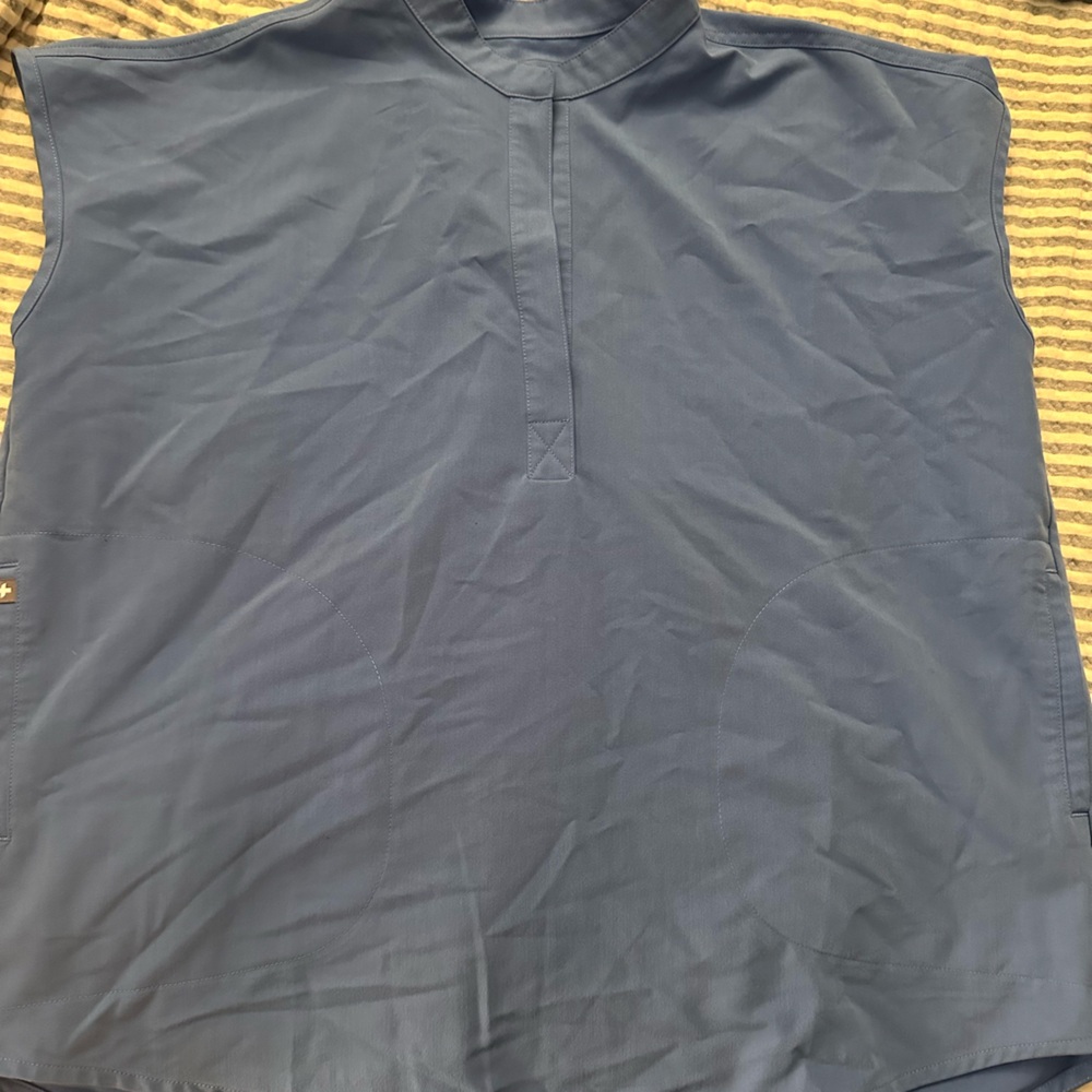 Figs Light Blue Technical Collection Top